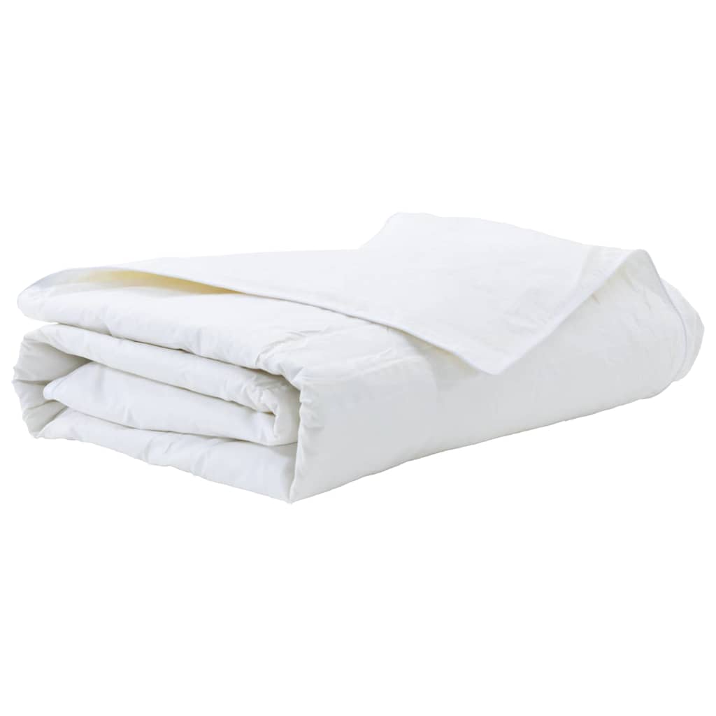 Vidaxl zomer dekbed wit 140 x 220 cm veren