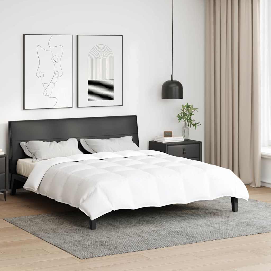 Vidaxl zomer dekbed wit 260 x 220 cm veren