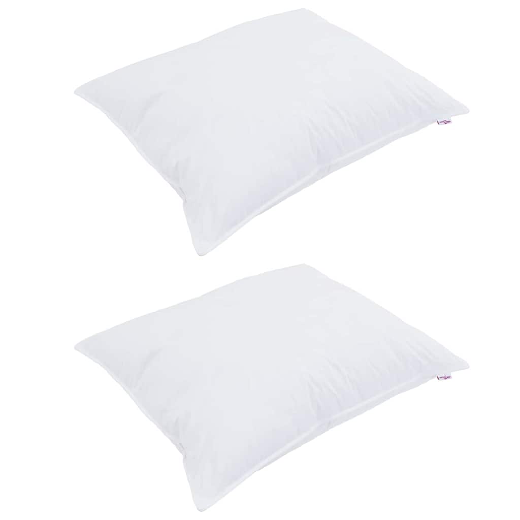 Vidaxl hoofdkussen met kussen 2 pcs wit 70 x 90 cm katoen