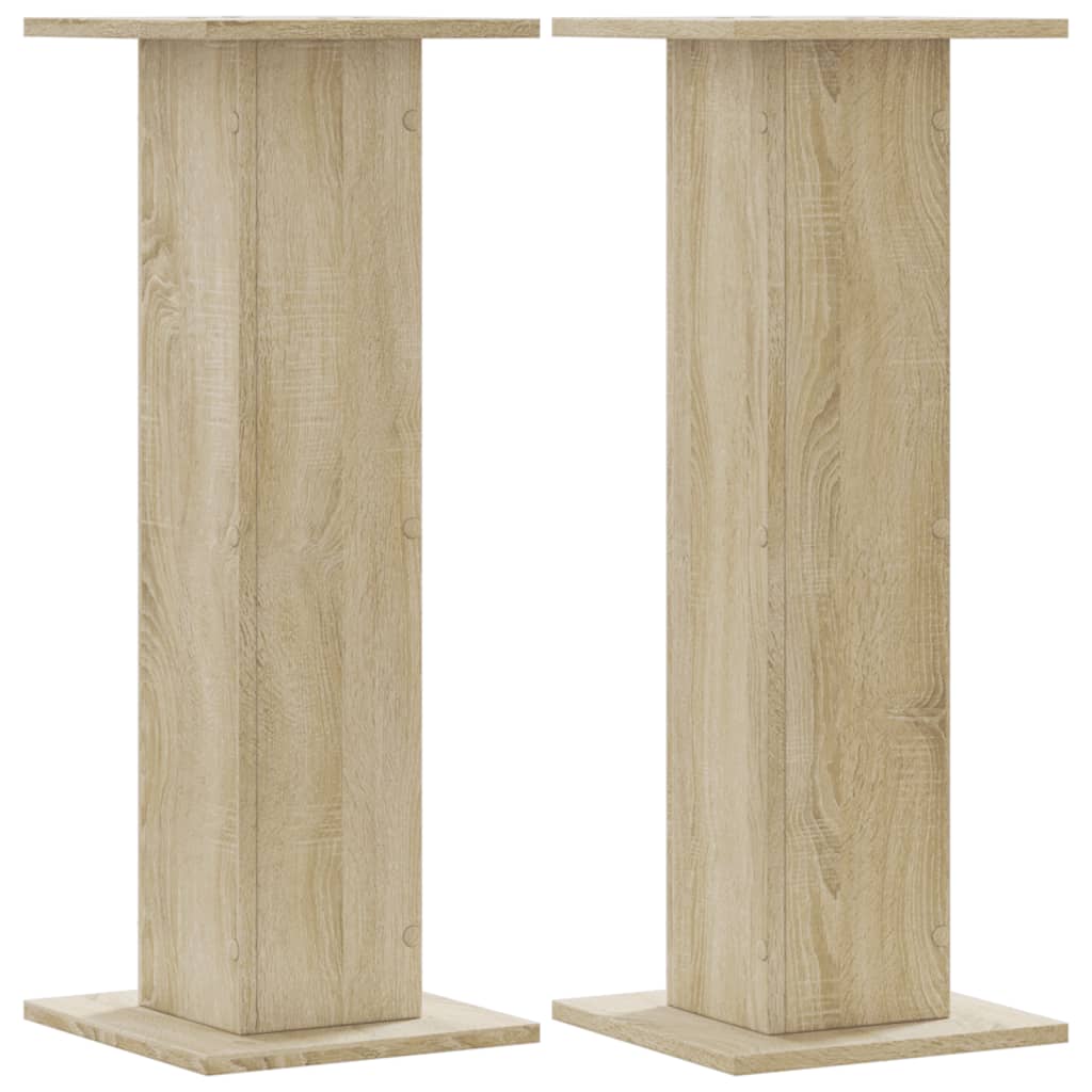 VidaXL Pflanzenständer 2 Stk. 30x30x80 cm Holzwerkstoff Sonoma-Eiche