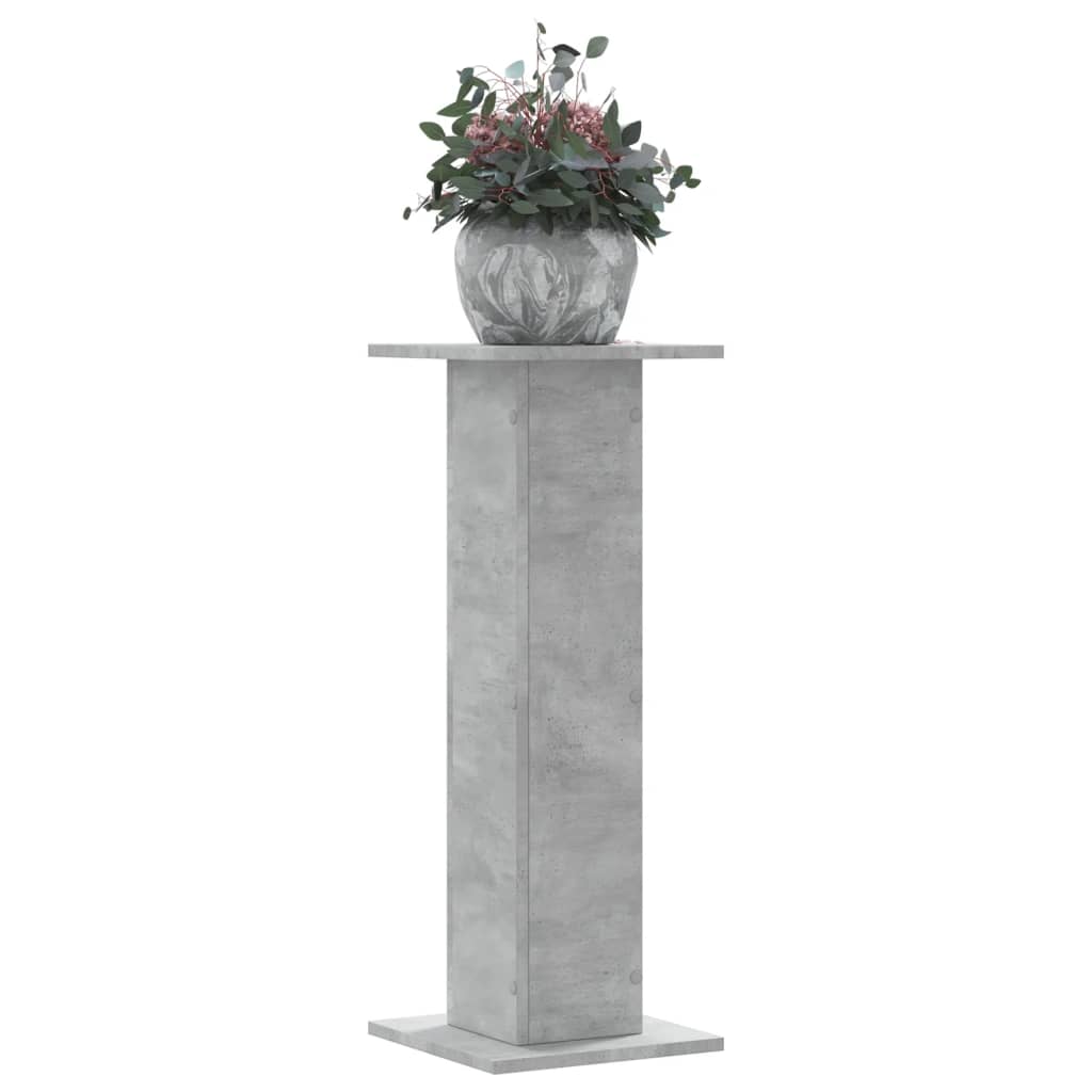 Vidaxx Pflanzenständer 2 Stück 30x30x80 cm Holzwerkstoff Betongrau