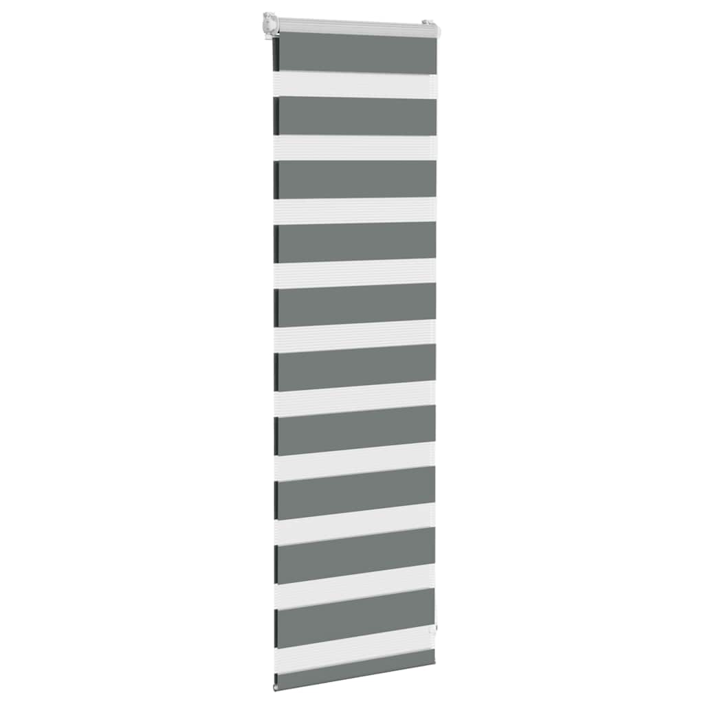Vidaxx Zebra-Rollo 40x100 cm Stoffbreite 35,9 cm Dunkelgrau