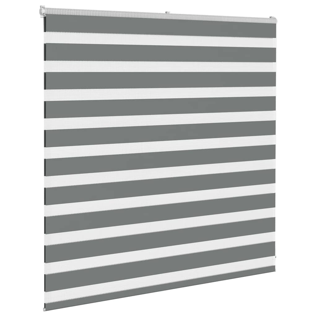 Vidaxx Zebra-Rollo 145x100 cm Stoffbreite 140,9 cm Dunkelgrau