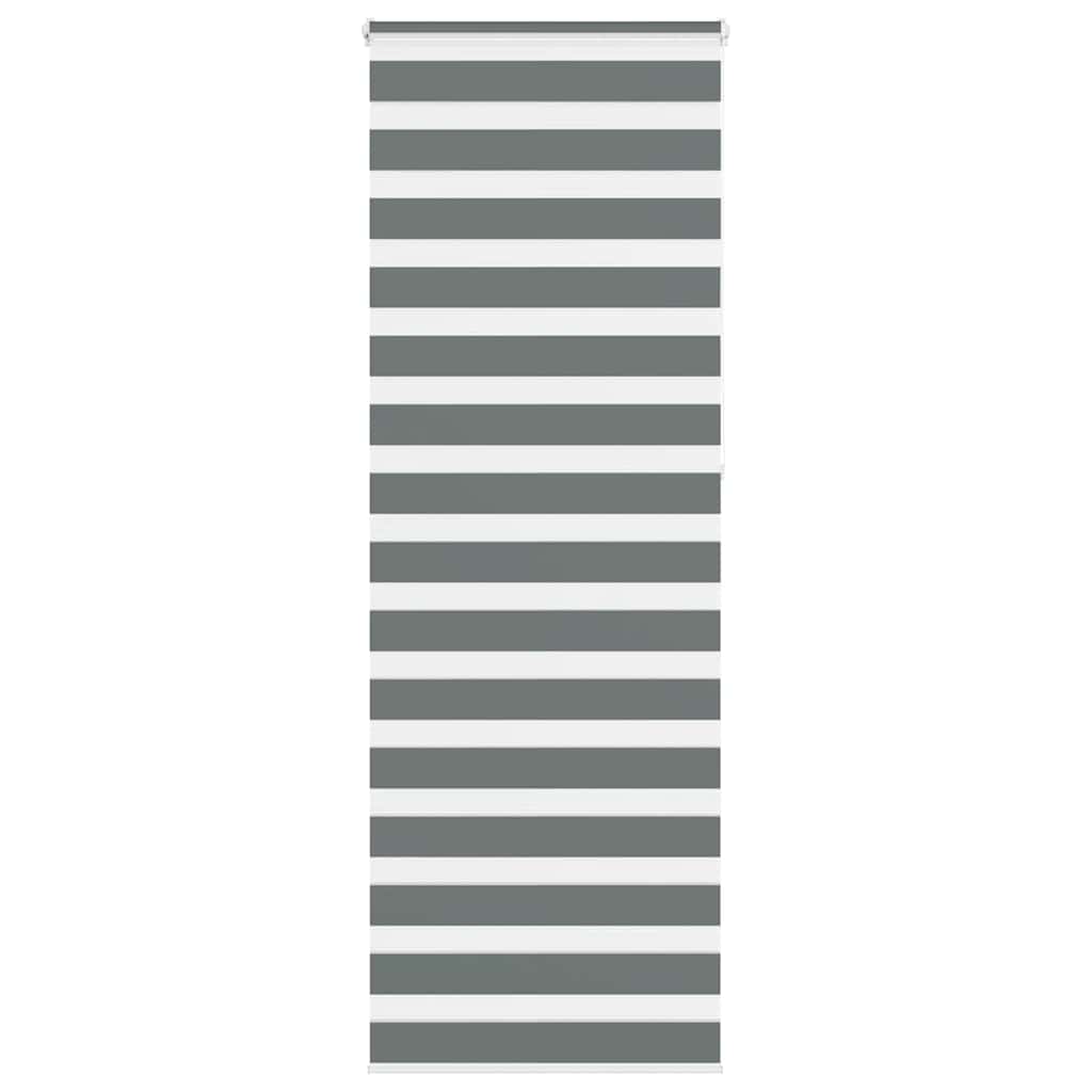 VidaXL Zebra-Rollo 70x230 cm Stoffbreite 65,9 cm Dunkelgrau