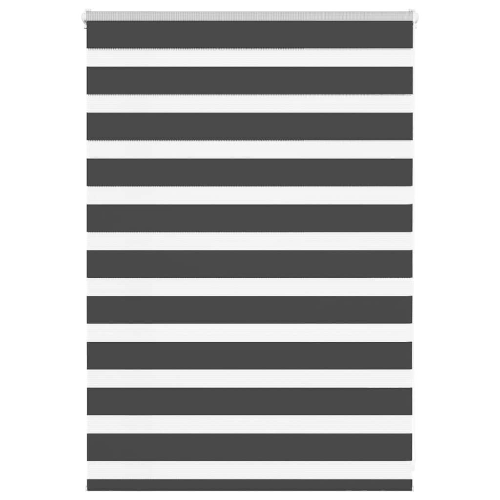 VidaXL Zebra-Rollo 115x100 cm Stoffbreite 110,9 cm Schwarz