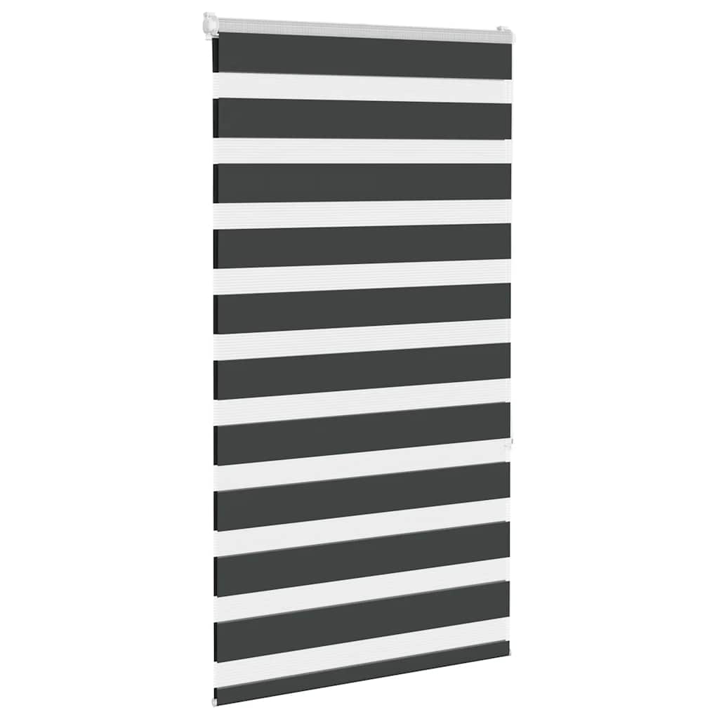 VidaXL Zebra-Rollo 90x150 cm Stoffbreite 85,9 cm Schwarz