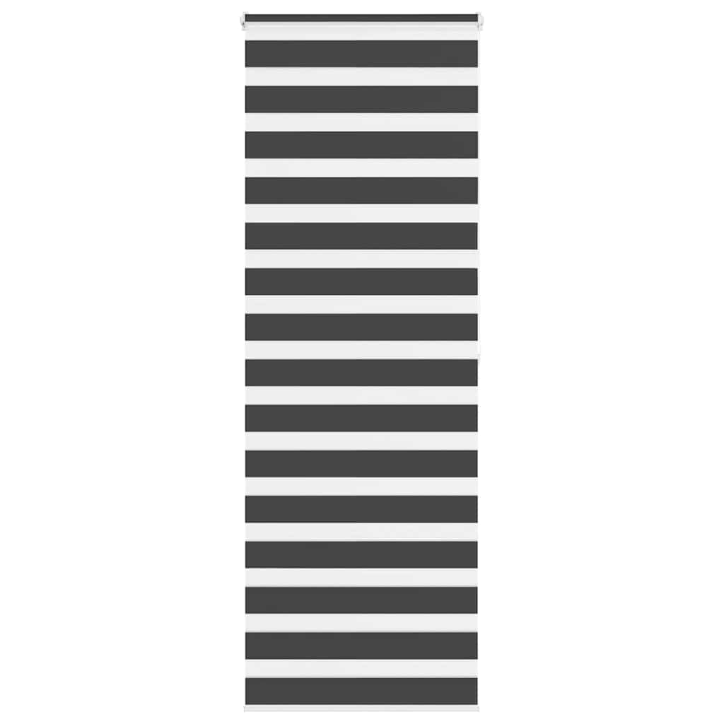 Vidaxx Zebra-Rollo 90x200 cm Stoffbreite 85,9 cm Schwarz