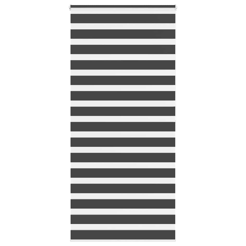 Vidaxx Zebra-Rollo 95x200 cm Stoffbreite 90,9 cm Schwarz