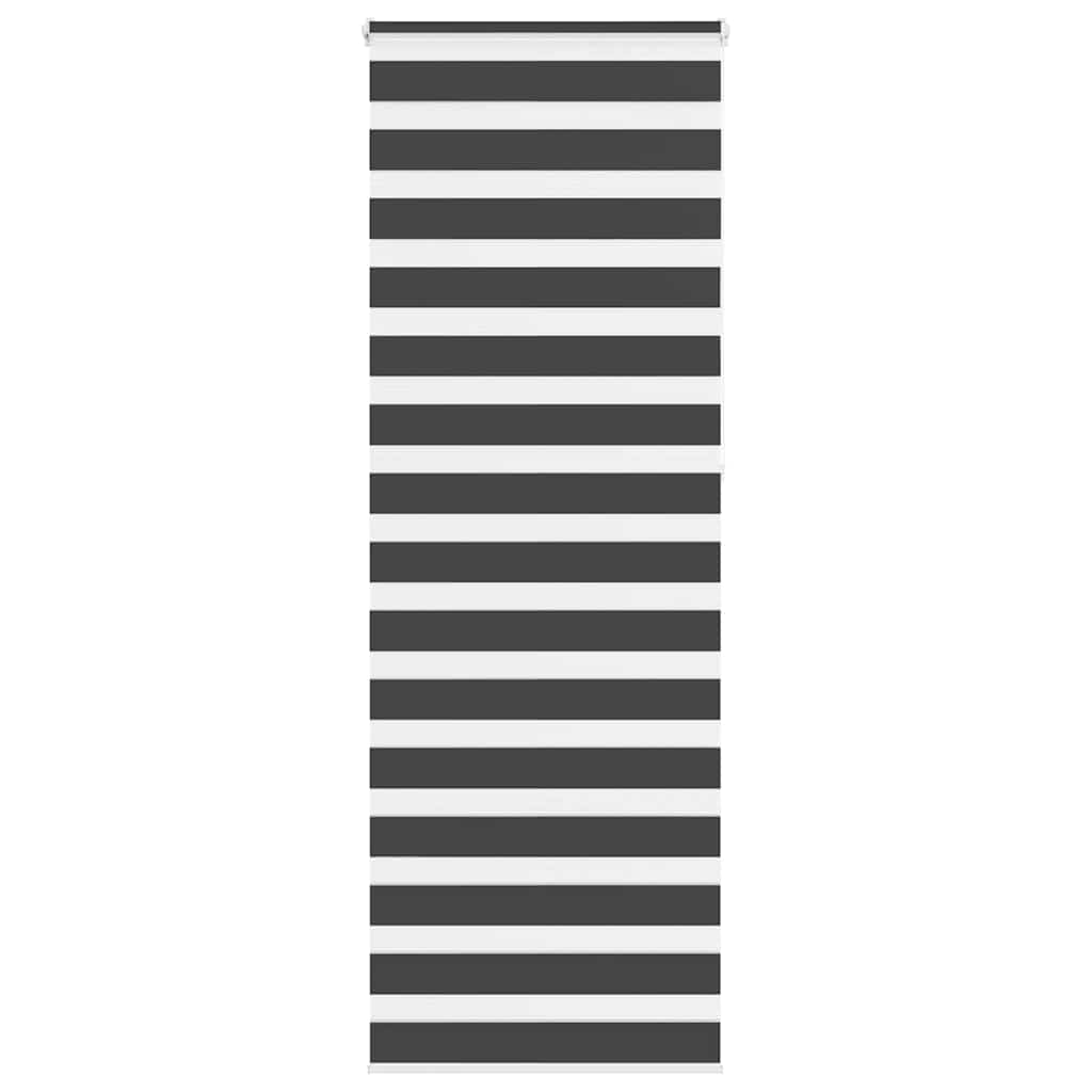 VidaXL Zebra-Rollo 90x230 cm Stoffbreite 85,9 cm Schwarz