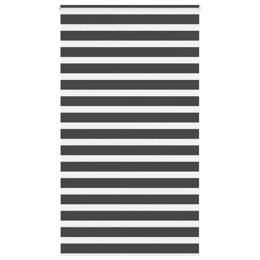 VidaXL Zebra-Rollo 125x230 cm Stoffbreite 120,9 cm Schwarz