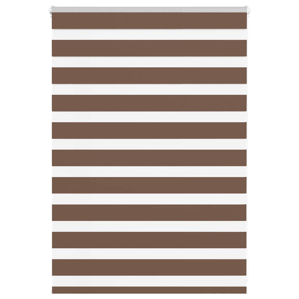 Vidaxx Zebra-Rollo 100x100 cm Stoffbreite 95,9 cm Polyester braun