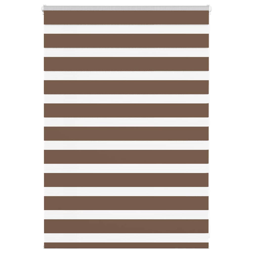 VidaXL Zebra-Rollo 110x100 cm Stoffbreite 105,9 cm Polyester braun
