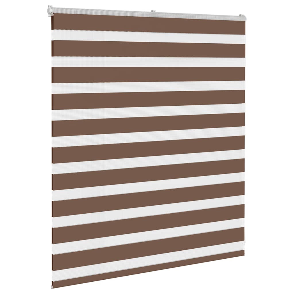 VidaXL Zebra-Rollo 125x100 cm Stoffbreite 120,9 cm Polyester braun