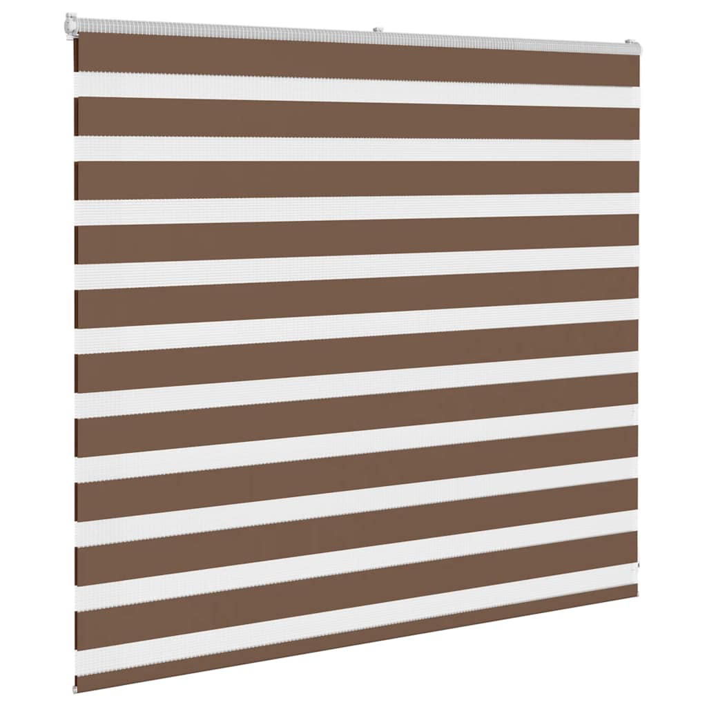 VidaXL Zebra-Rollo 155x100 cm Stoffbreite 150,9 cm Polyester braun