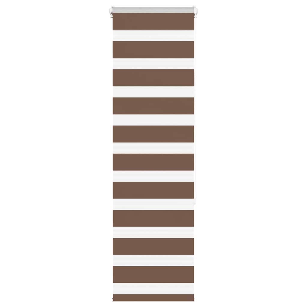 VidaXL Zebra-Rollo 45x150 cm Stoffbreite 40,9 cm Polyester braun