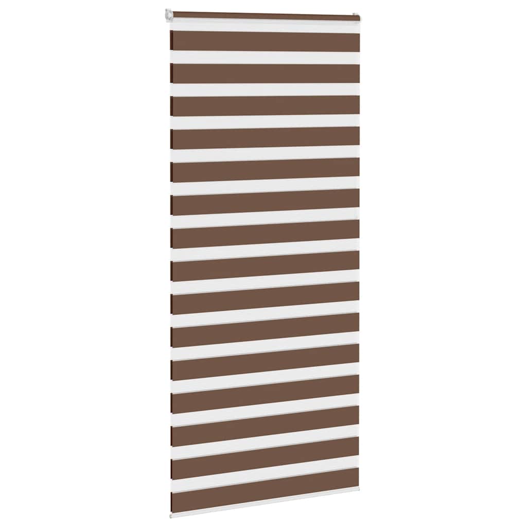 VidaXL Zebra-Rollo 105x200 cm Stoffbreite 100,9 cm Polyester braun