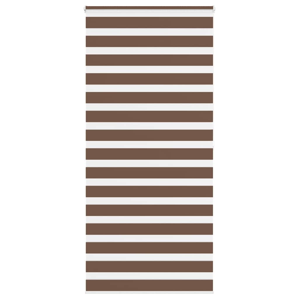 VidaXL Zebra-Rollo 115x200 cm Stoffbreite 110,9 cm Polyester braun