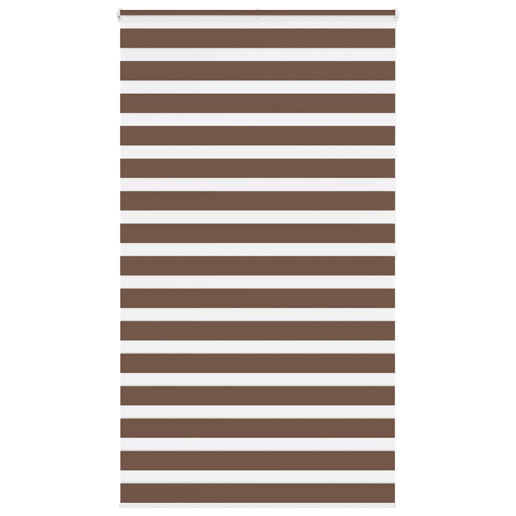 VidaXL Zebra-Rollo 130x200 cm Stoffbreite 125,9 cm Polyester braun
