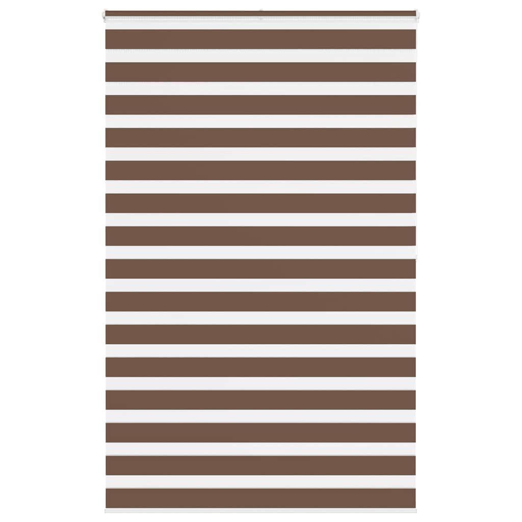 VidaXL Zebra-Rollo 150x200 cm Stoffbreite 145,9 cm Polyester braun