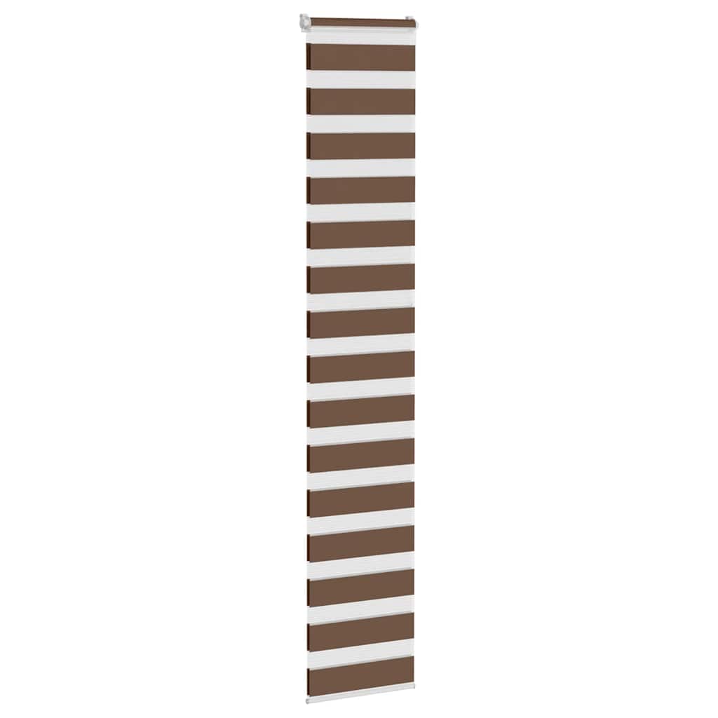Vidaxx Zebra-Rollo 45x230 cm Stoffbreite 40,9 cm Polyester braun