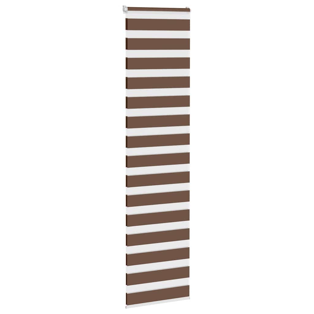 Vidaxx Zebra-Rollo 55x230 cm Stoffbreite 50,9 cm Polyester braun