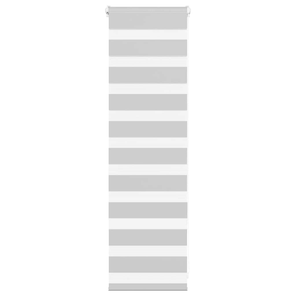 VidaXL Zebra-Rollo 40x100 cm Stoffbreite 35,9 cm Hellgrau