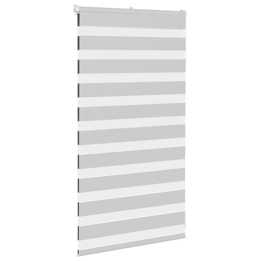 VidaXL Zebra-Rollo 70x100 cm Stoffbreite 65,9 cm Hellgrau