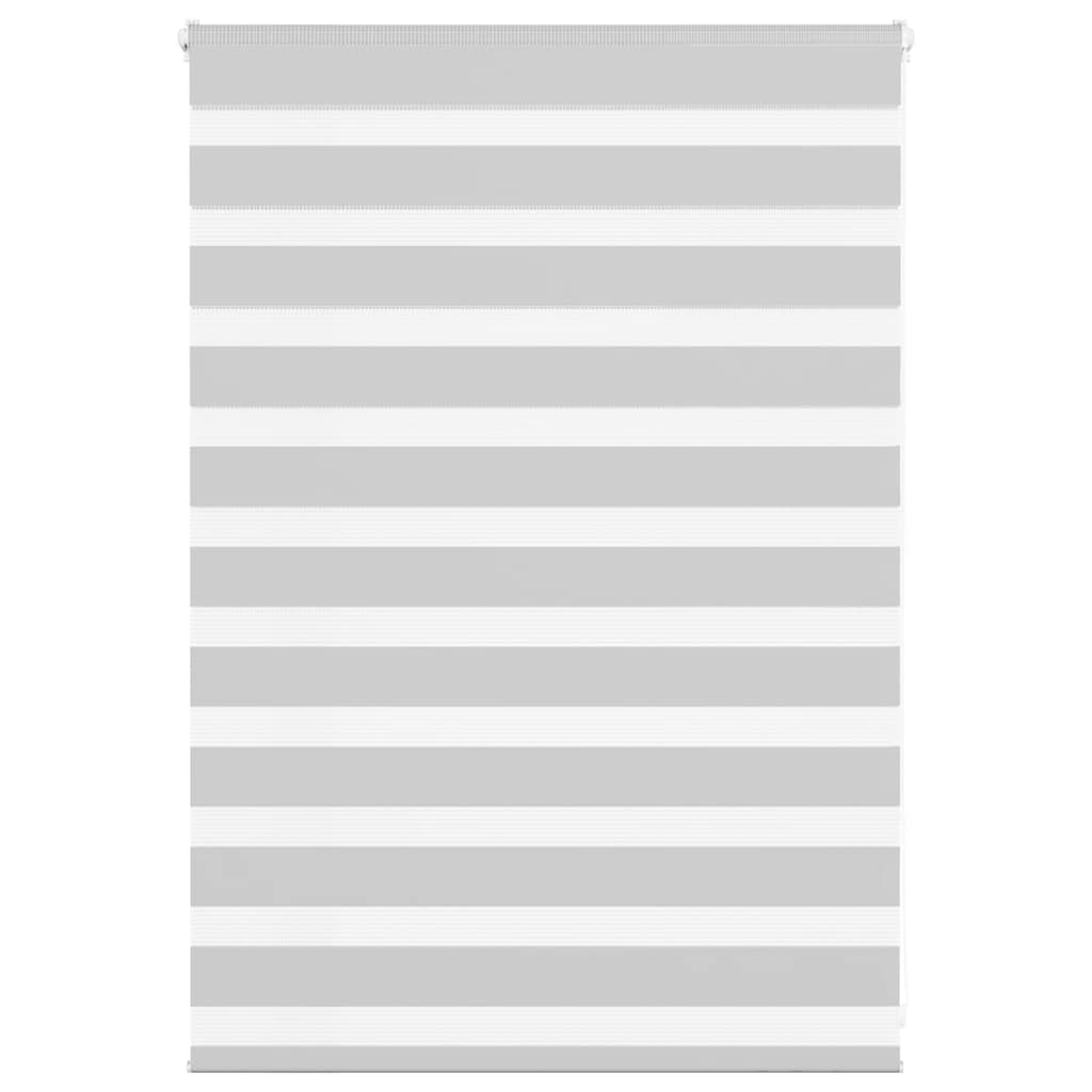 Vidaxx Zebra-Rollo 110x100 cm, Stoffbreite 105,9 cm, hellgrau