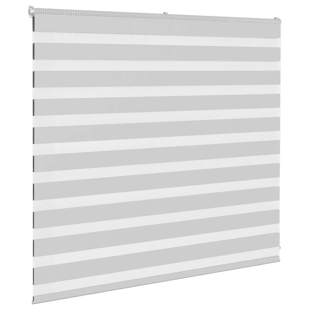 VidaXL Zebra-Rollo 155x100 cm Stoffbreite 150,9 cm Hellgrau
