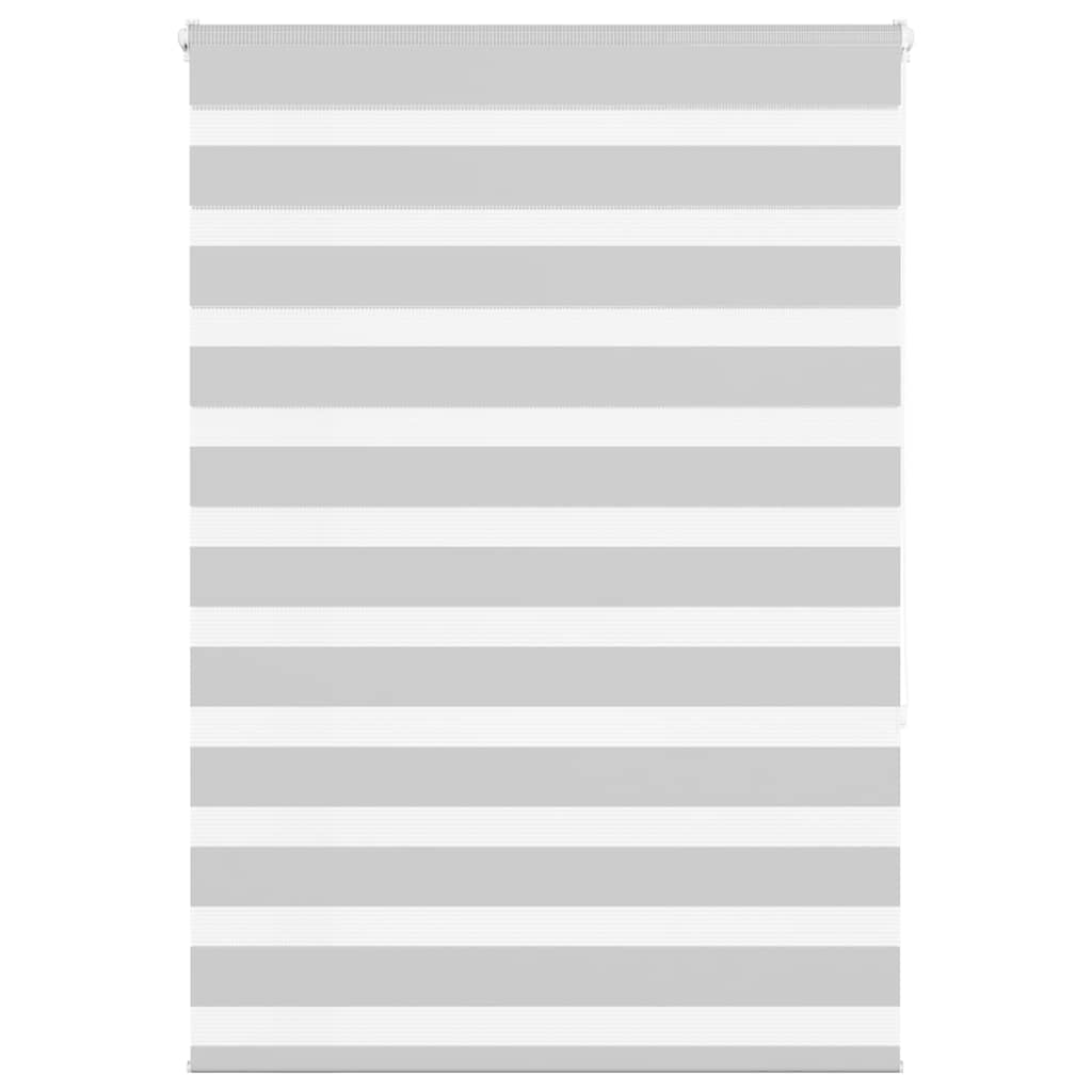 VidaXL Zebra-Rollo 110x150 cm Stoffbreite 105,9 cm Hellgrau