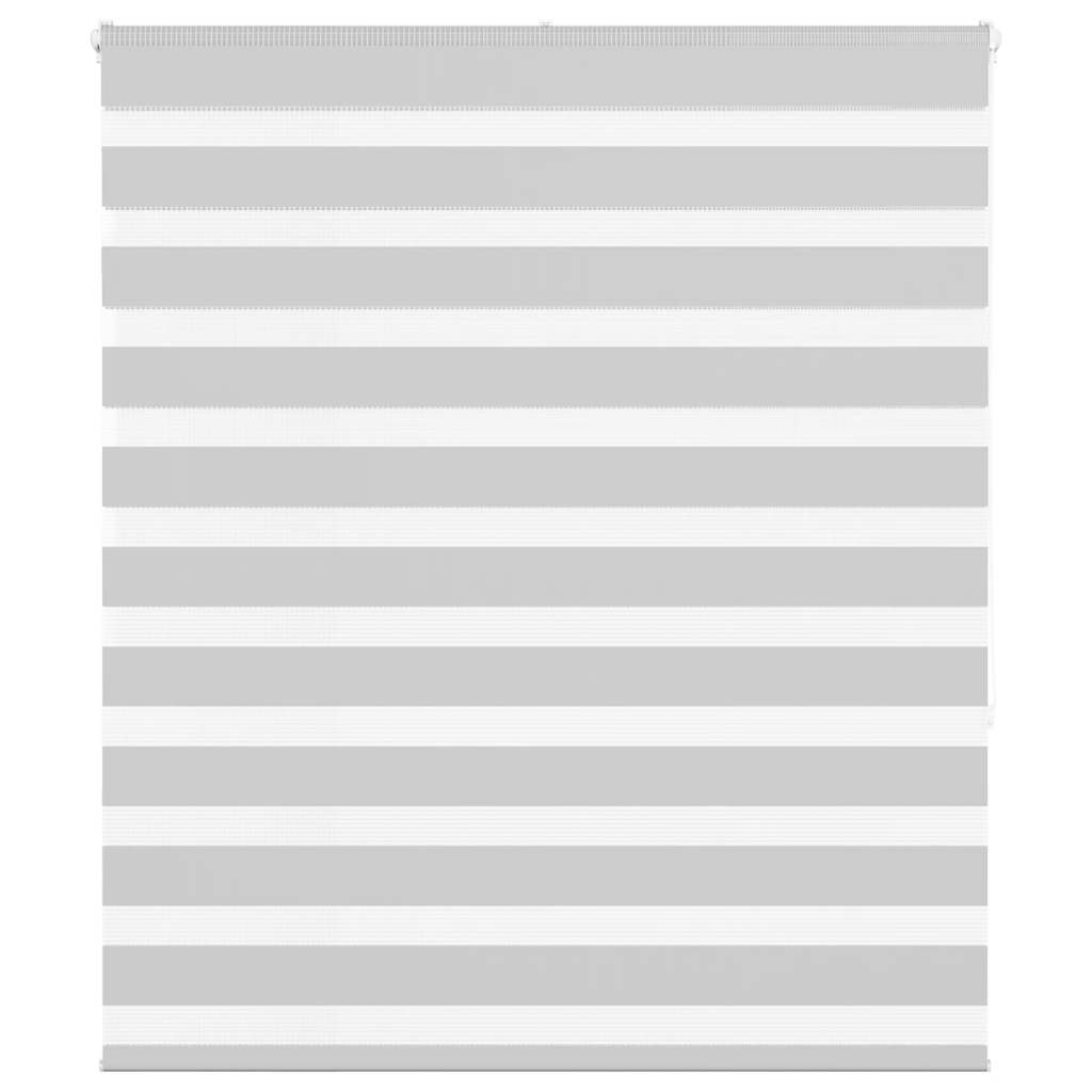 VidaXL Zebra-Rollo 130x150 cm Stoffbreite 125,9 cm Hellgrau