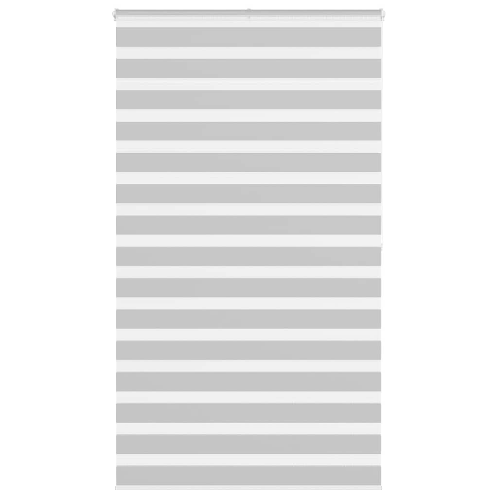 VidaXL Zebra-Rollo 130x200 cm Stoffbreite 125,9 cm Hellgrau