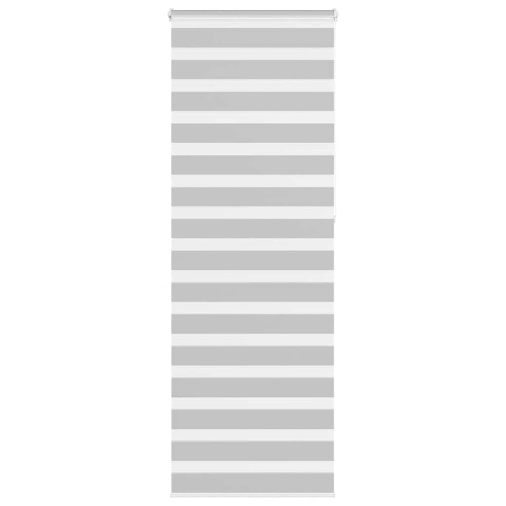 VidaXL Zebra-Rollo 90x230 cm Stoffbreite 85,9 cm Hellgrau