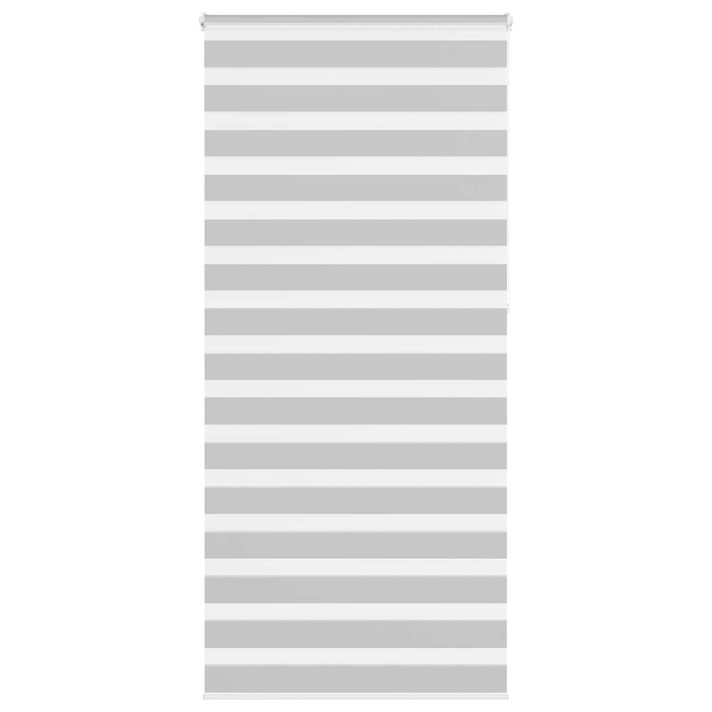VidaXL Zebra-Rollo 115x230 cm Stoffbreite 110,9 cm Hellgrau