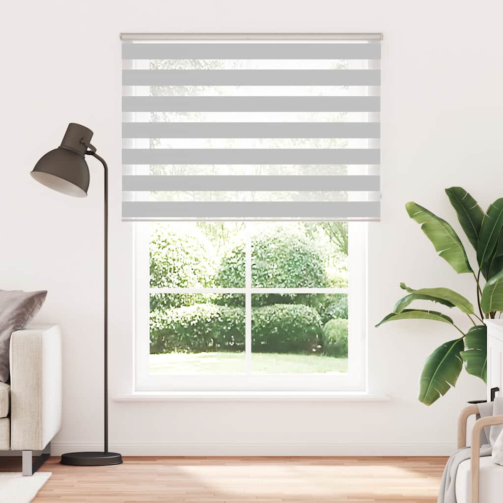 VidaXL Zebra-Rollo 165x230 cm Stoffbreite 160,9 cm Hellgrau