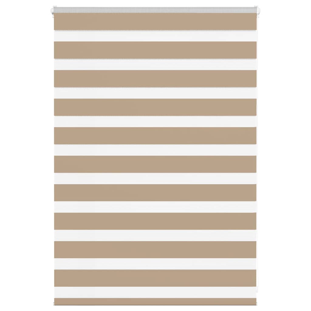 VidaXL Zebrarollo 95x100 cm Stoffbreite 90,9 cm Polyester Sandbraun