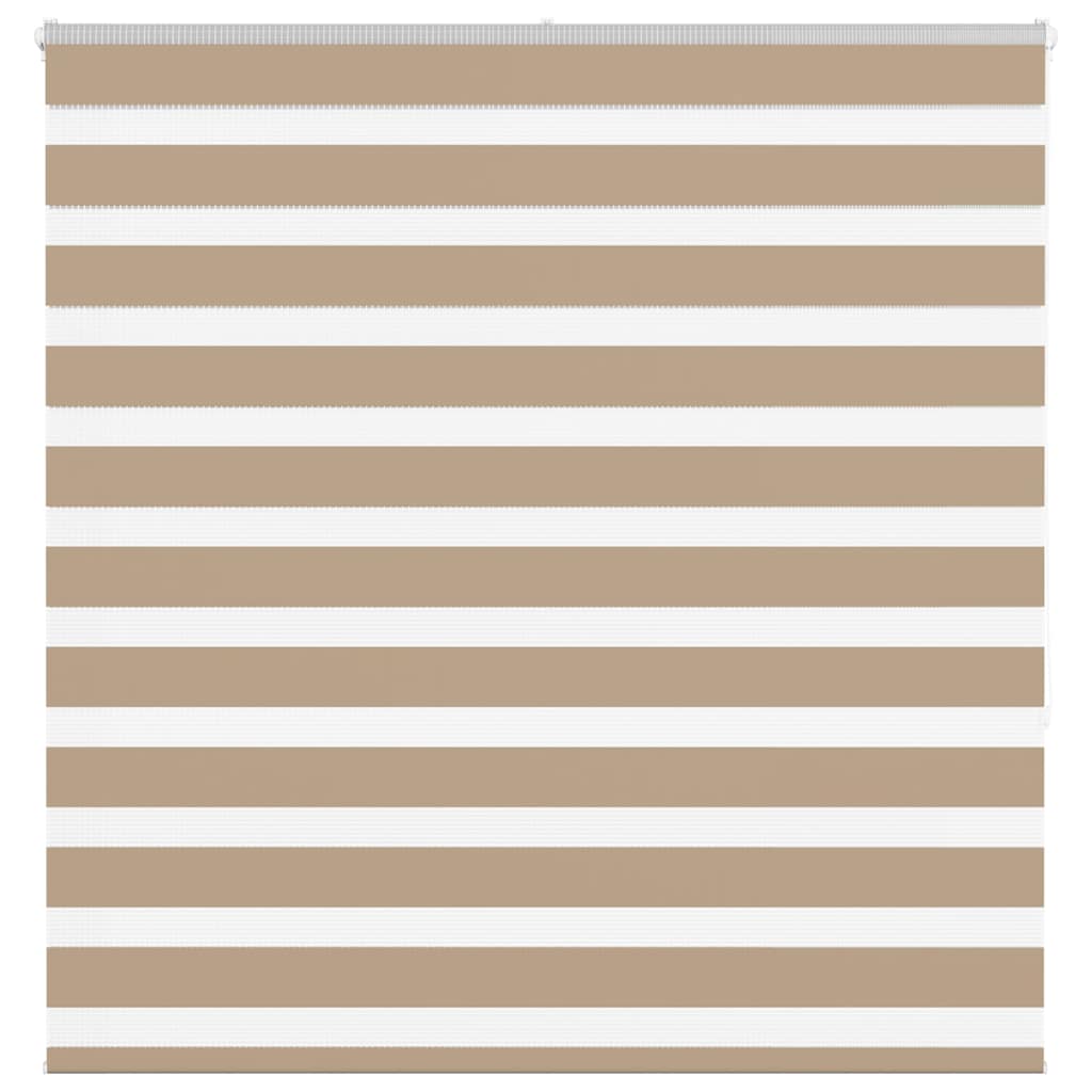 VidaXL Zebrarollo 150x150 cm Stoffbreite 145,9 cm Polyester Sandbraun
