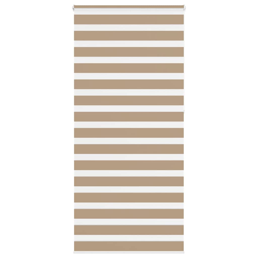 VidaXL Zebrarollo 115x230 cm Stoffbreite 110,9 cm Polyester Sandbraun