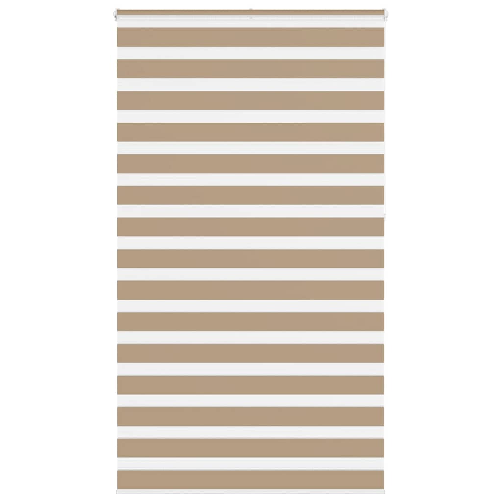 VidaXL Zebrarollo 130x230 cm Stoffbreite 125,9 cm Polyester Sandbraun