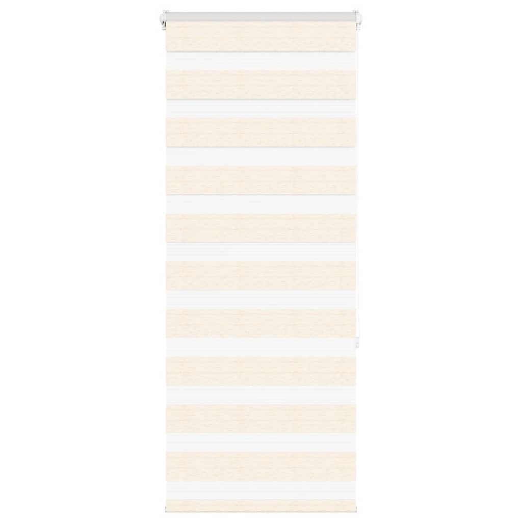 VidaXL Zebrarollo 55x150 cm Stoffbreite 50,9 cm Polyester Marmor Beige