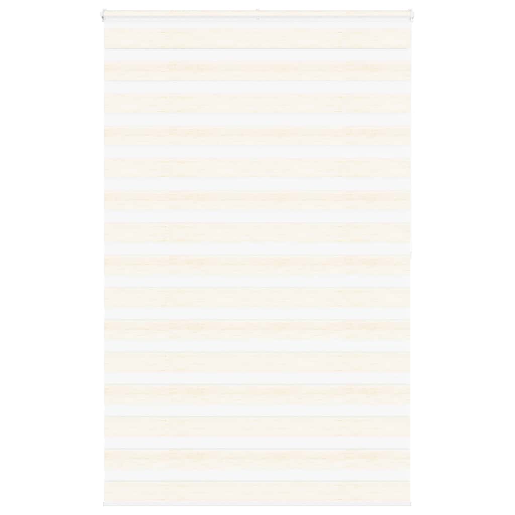 Vidaxx Zebra-Rollo 140x200 cm Stoffbreite 135,9 cm Marmorbeige