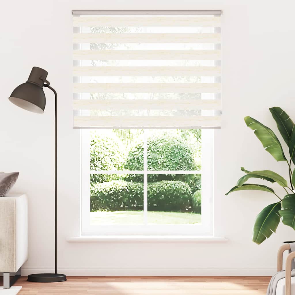 VidaXL Zebrarollo 145x230cm Stoffbreite 140,9cm Polyester Marmor Beige