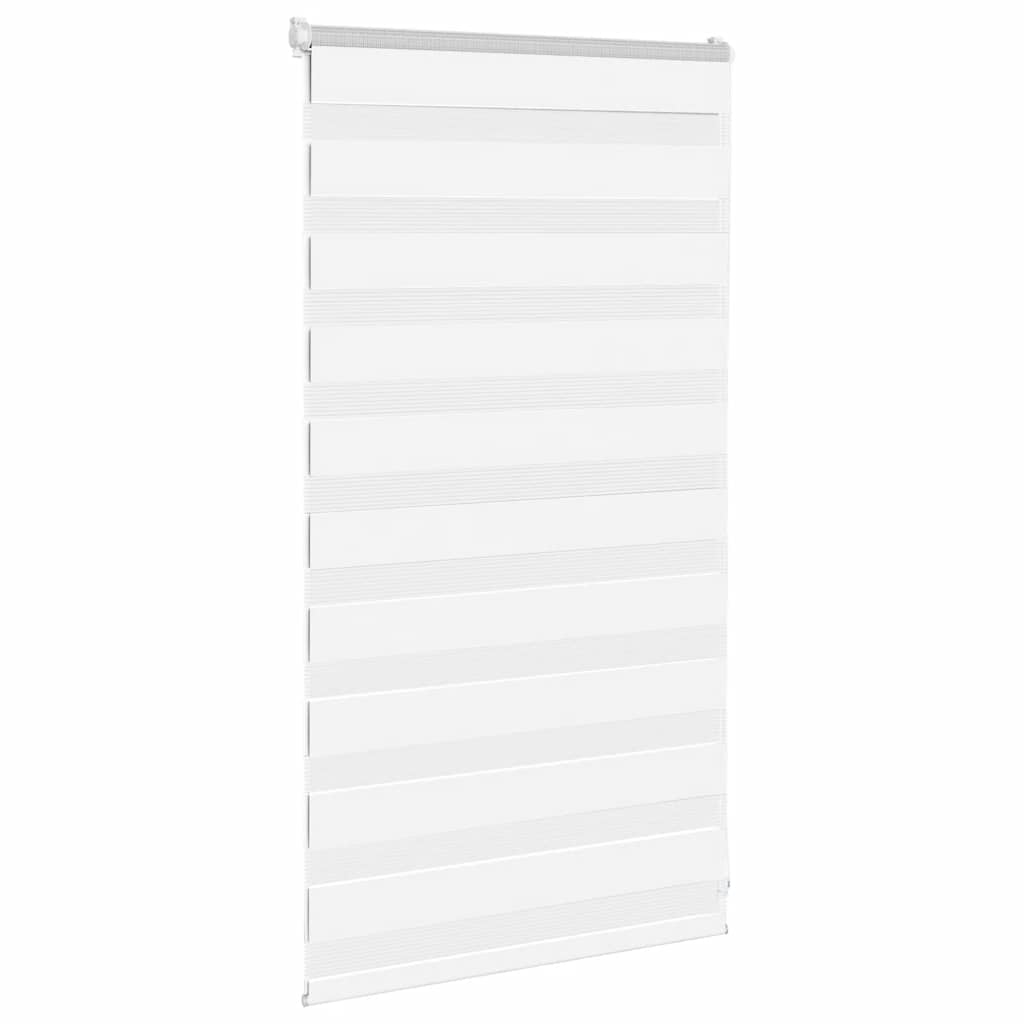 VidaXL Zebrarollo 90x100 cm Stoffbreite 85,9 cm Polyester weiß