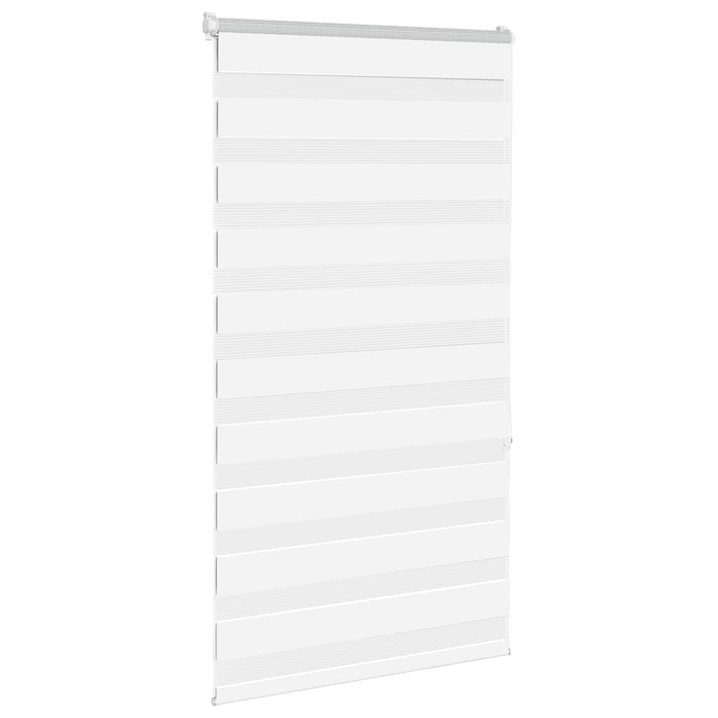 VidaXL Zebra-Rollo 90x150 cm Stoffbreite 85,9 cm Polyester Weiß