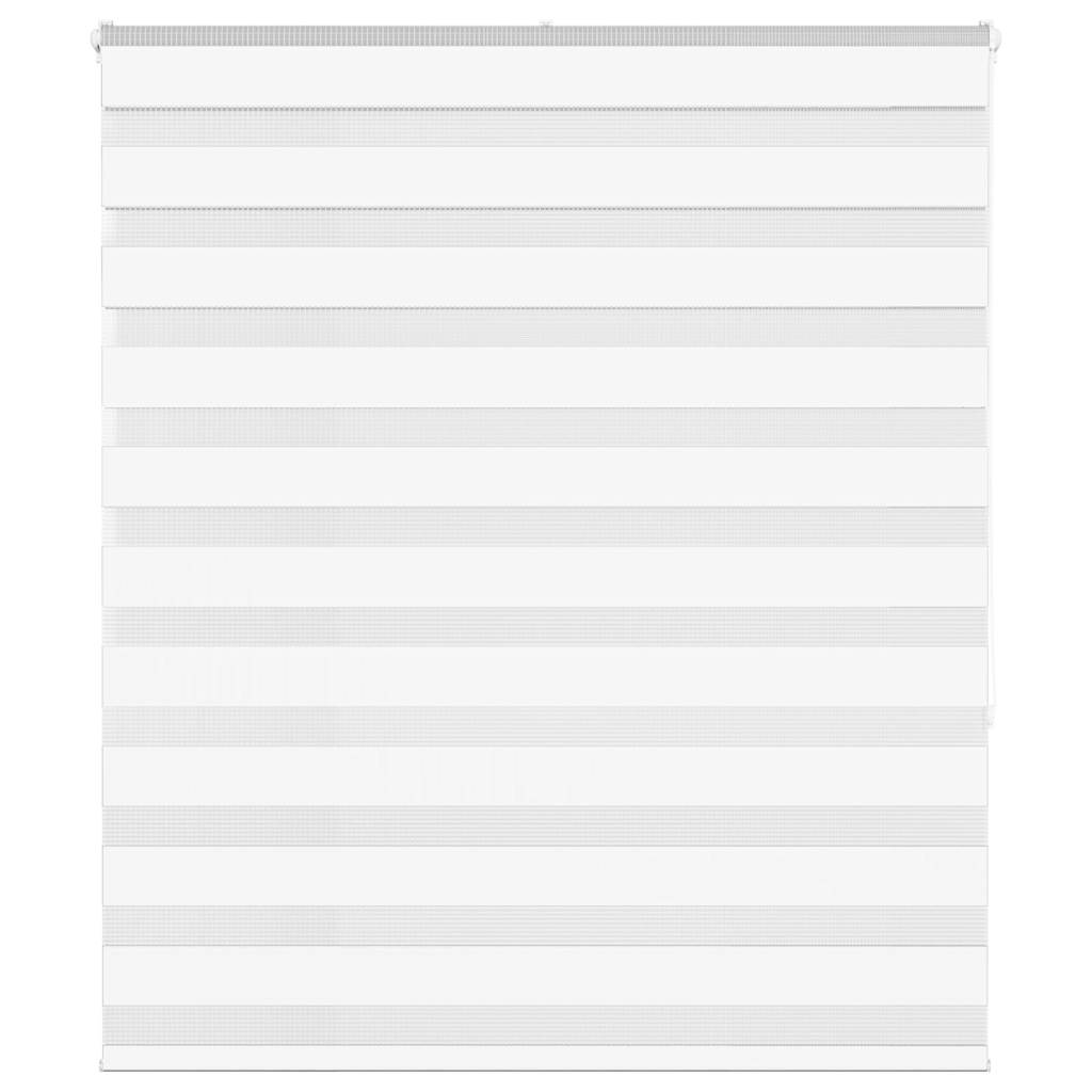 VidaXL Zebra-Rollo 130x150 cm Stoffbreite 125,9 cm Polyester weiß