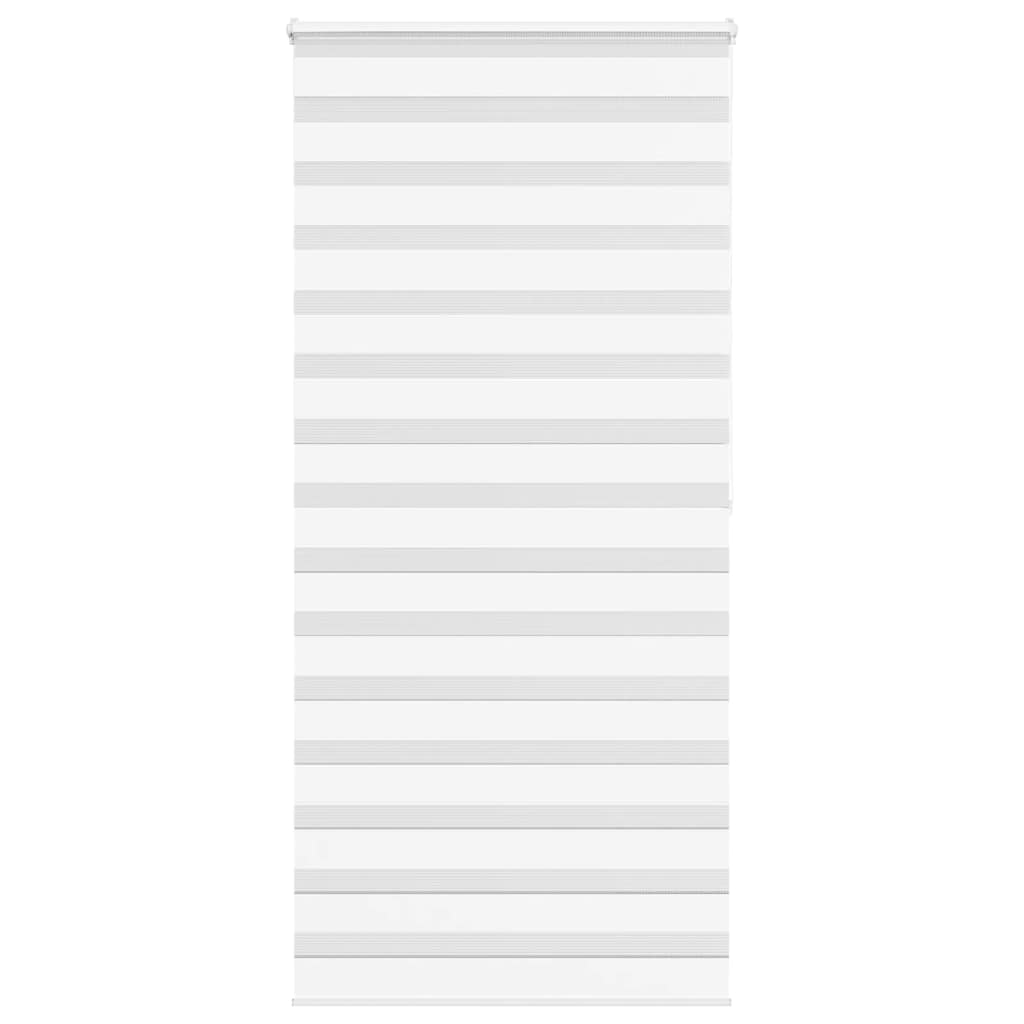 VidaXL Zebra-Rollo 115x200 cm Stoffbreite 110,9 cm Polyester weiß