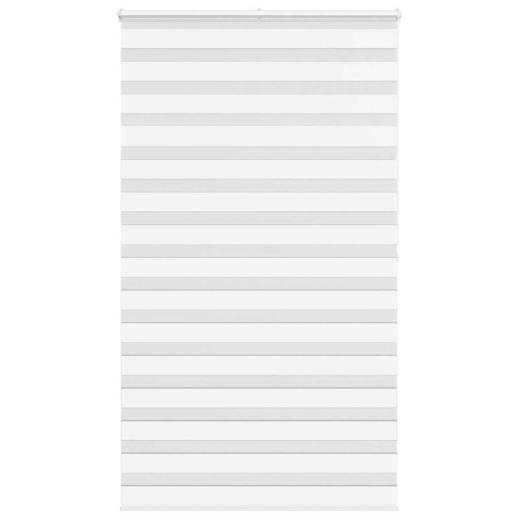 VidaXL Zebra-Rollo 120x200 cm Stoffbreite 115,9 cm Polyester weiß