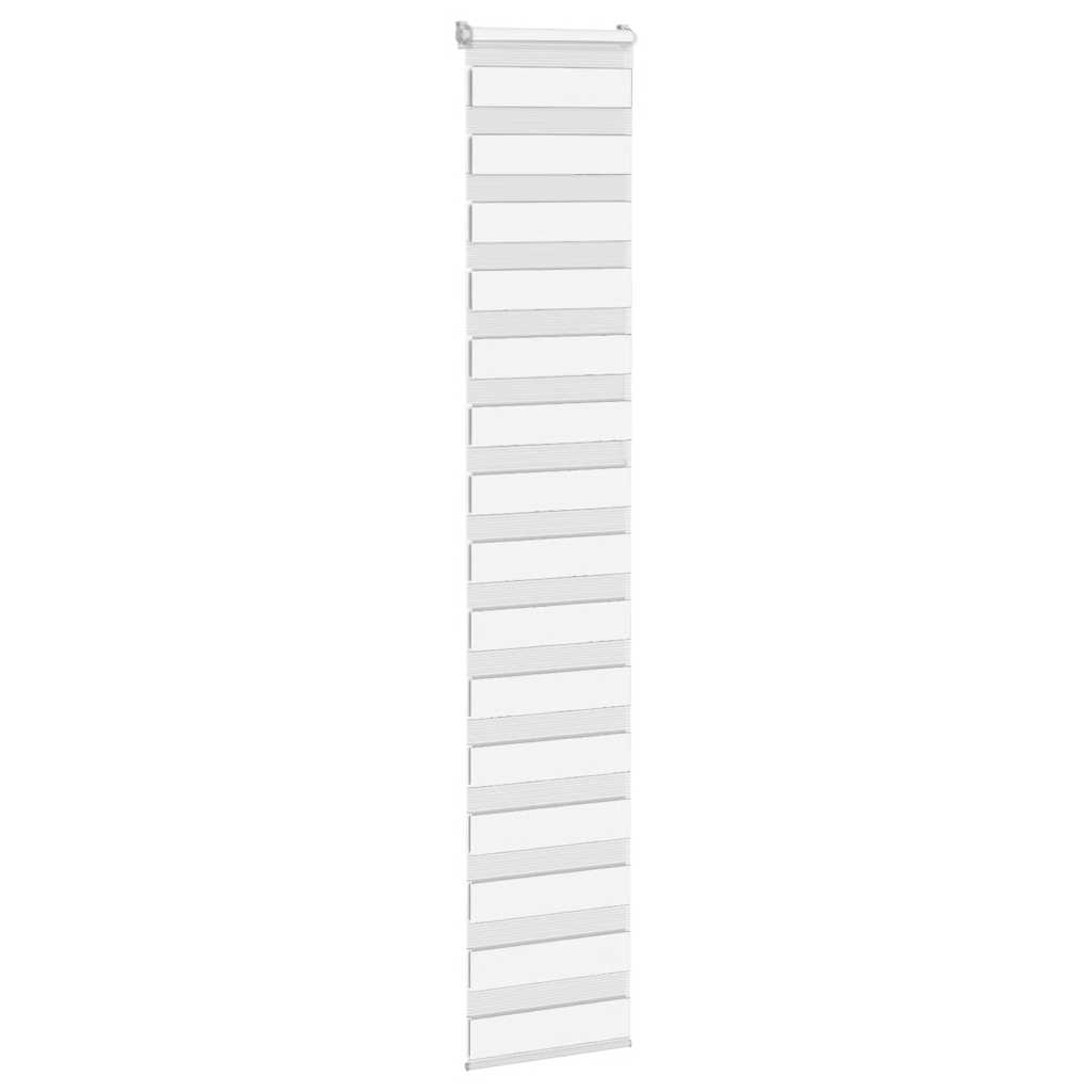 VidaXL Zebra-Rollo 40x230 cm Stoffbreite 35,9 cm Polyester weiß