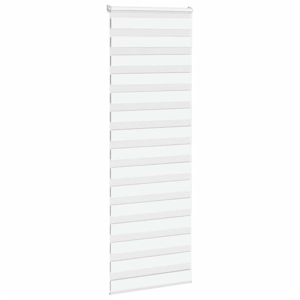 VidaXL Zebra-Rollo 75x230 cm Stoffbreite 70,9 cm Polyester weiß