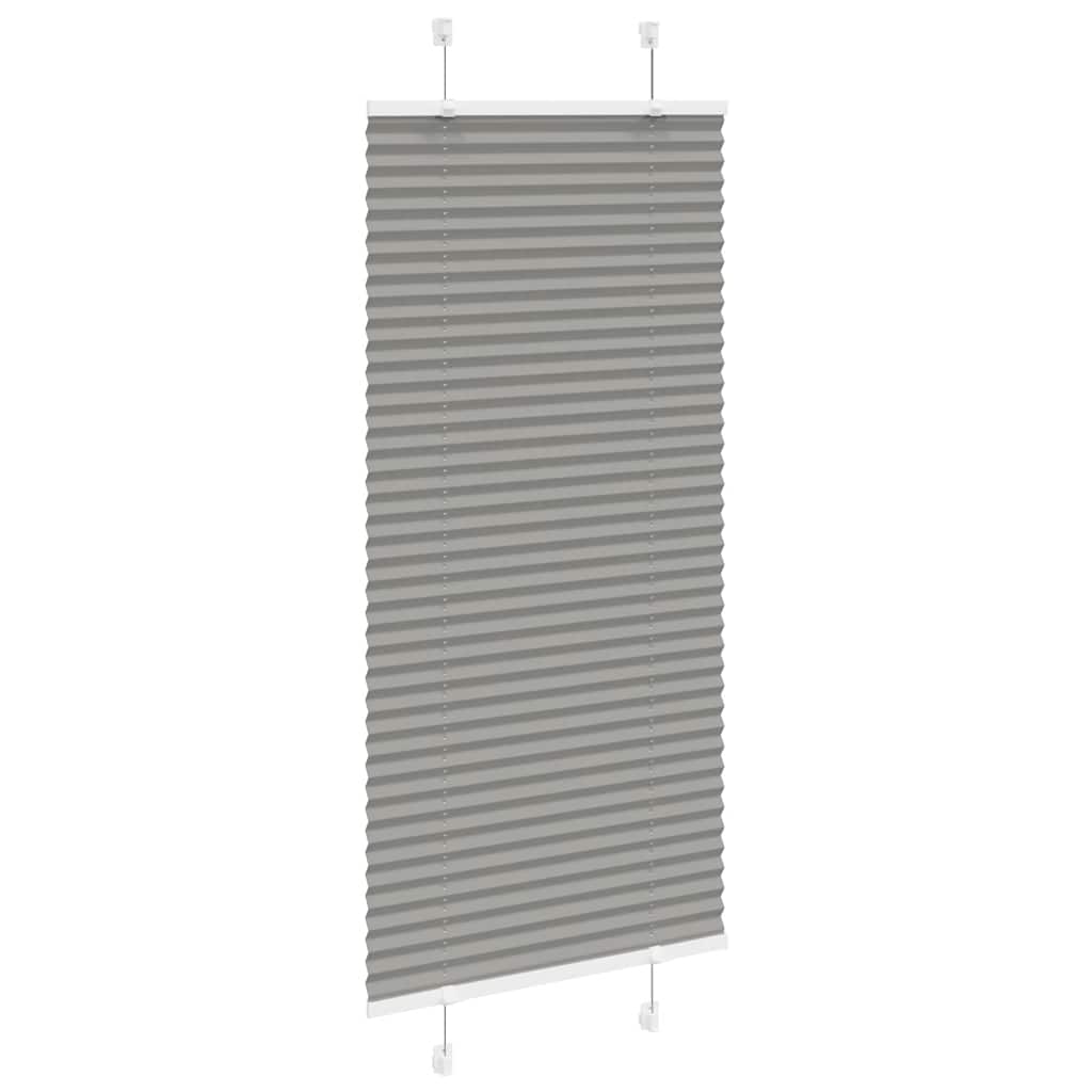 Vidaxx Plissee-Rollo 65x100 cm Stoffbreite 64,4 cm Anthrazit
